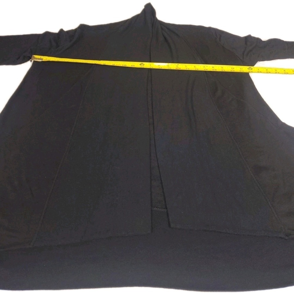 Athleta‎ Pranayama Wrap Women's Sz L Cardigan Thumbhole  Open Yoga Casual Black - Picture 9 of 10